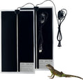 Reptile Heating Mat, 2PCS Reptile Heating Pad with Temperature Adjustment for Reptiles Tortoise Snakes Lizard Gecko Hermit Crab Amphibians - Removable Terrarium Heat Mats(7W, 6x11 inches)