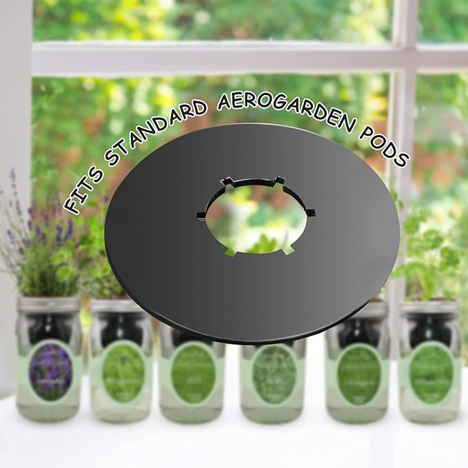 12PCS Kratky Lids Wide Mouth Hydroponic Cover Lids Kratky Mason Jar Lids Kratky Lid Insert Kratky Jar Cover Hydroponic Lids Kratky Hydroponics Supplies with Hole for Mason Jars Aerogardens Pods