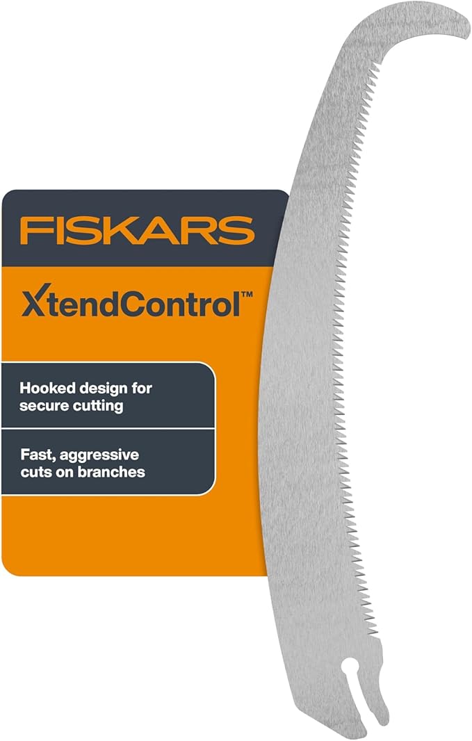 Fiskars XtendControl X2 Hook Bill Replacement Saw Blade, Triple-Ground Tooth Profile for Fast Cutting, Curved Blade for Faster Branch Cuts, Hardened Teeth for Long-Lasting Sharpness