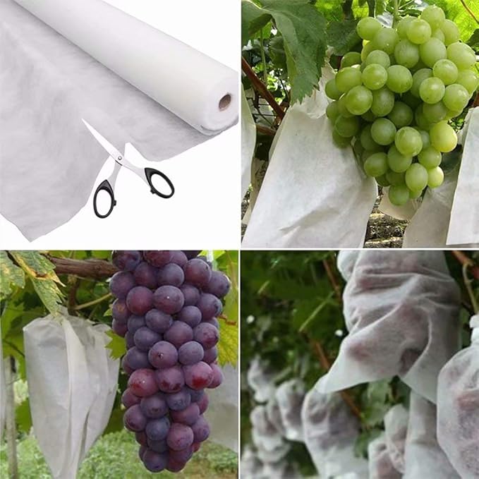 Agfabric Plant Covers Freeze Protection Row Covers 1.5oz 10'x50' Frost Cover for Freeze Protection,Frost Blanket for Plants,White