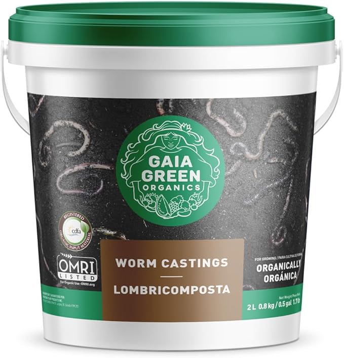 Gaia Green Combo - Power Bloom 2-8-4 500g, All Purpose 4-4-4 500g, & Worm Casting 2L