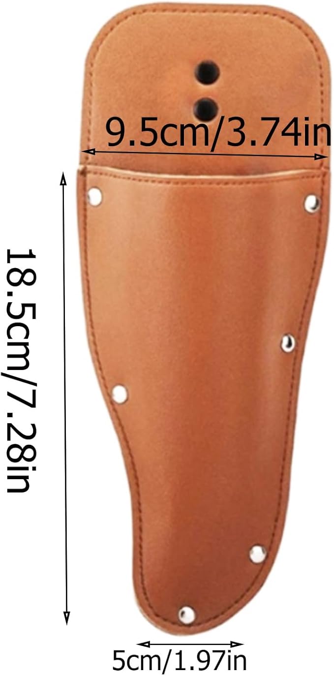 2pcs Pliers Holster,Garden Pruner Sheath, Pruner Holster, Premium PU Leather Holster Protective Case Cover Scabbard for Gardening Pruning Shears Scissor