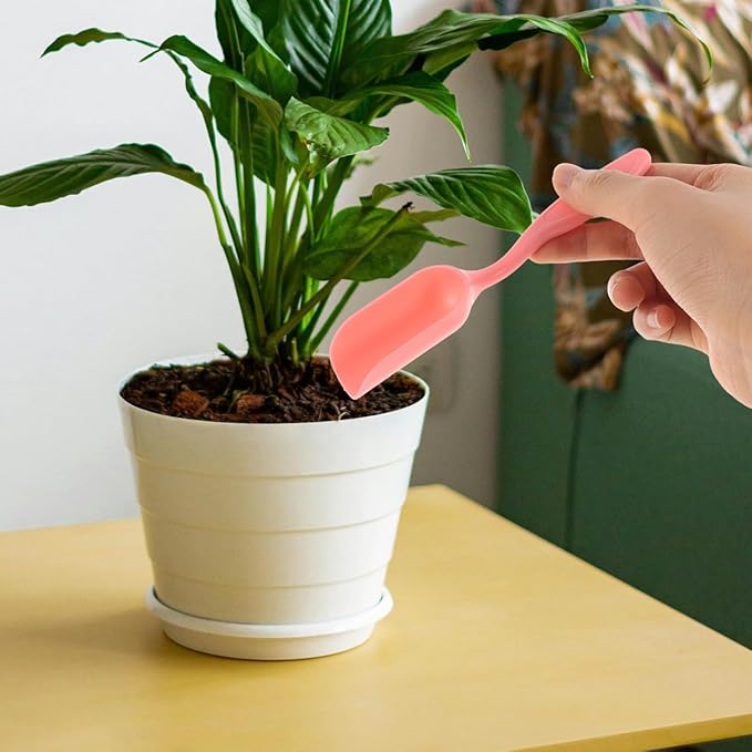 Sosoport Portable Soil Scoop Lightweight Gardening Shovel Mini Planting Spatula for Flowers Garden Beds Easy Carry and Storage 5.90X1.96X1.18In