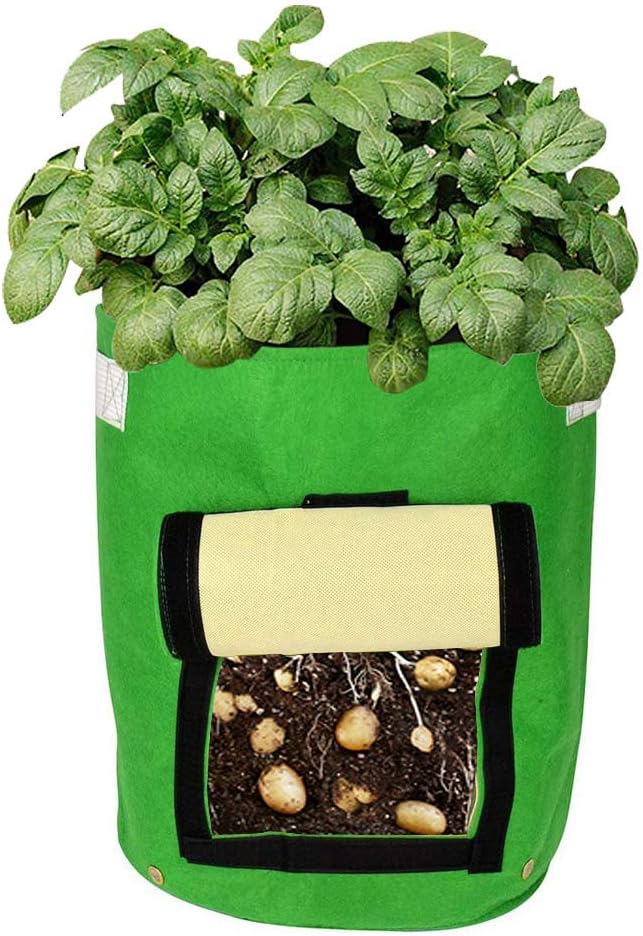 Potato Grow Bags 10 Gallon Garden Vegetable Planters Growing Bag with Handles