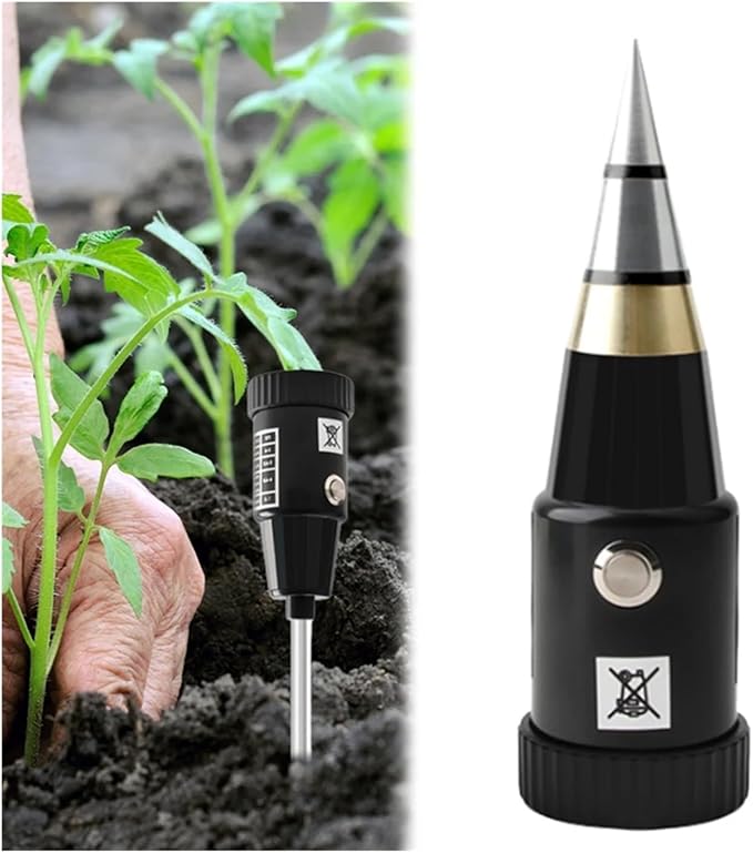 Soil PH Tester, PH Tester Hygrometer Metal Sensor Probe Handheld Soil 3~8 Acidity Meter No Battery for Planting Garden Tool, Garden, Plant Cultivation