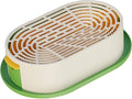 Cat Grass Germination Starter Planter Sprouting Tray Accessories for Soilless Planting Multifunctional Wheatgrass Growing Pot, Green and Yellow