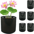 6 Pack Pond Planting Bags, 7.9" Reusable Mesh Aquatic Plant Pots with Reinforced Handles – Breathable Water Lily/Lotus Planter Baskets for Pond, Bog, Aquaponics & Hydroponics
