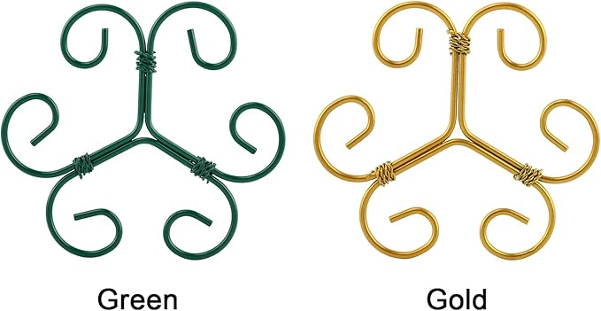 5 Pack Plant Stem Support Set, Reusable Iron Plant Stakes for Indoor Plants, Plant-Support-Stakes for Thriving Growth(Color:Green)