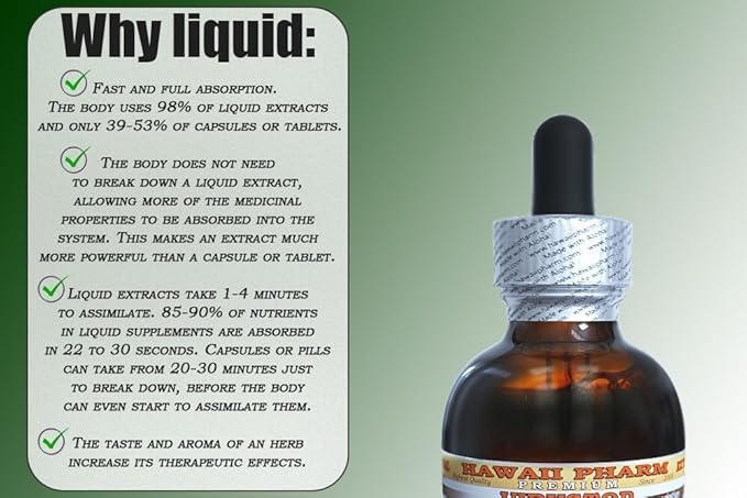 Hawaii Pharm Buckwheat Alcohol-Free Liquid Extract, Buckwheat (Fagopyrum Esculentum) Dried Sprouting Seed Glycerite Natural Herbal Supplement 2 oz