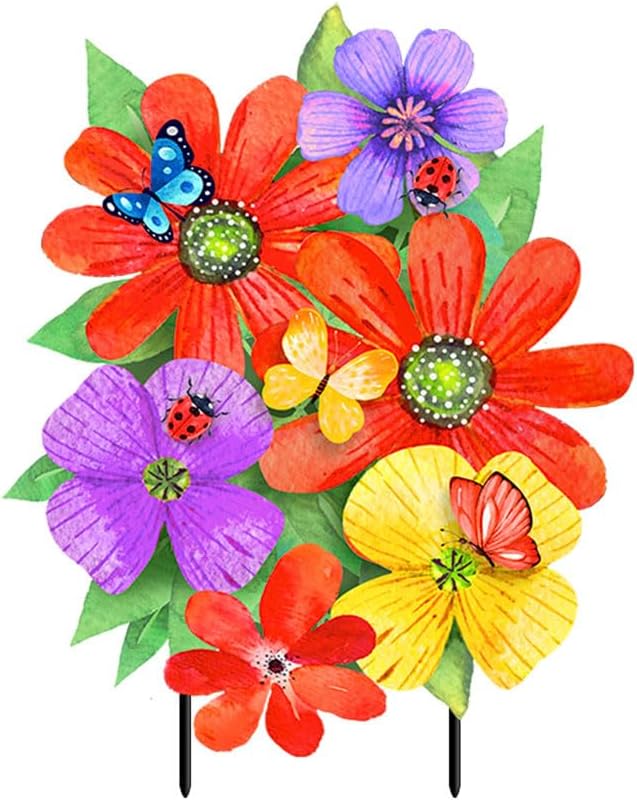 Briarwood Lane Whimsy Flowers Metal Art
