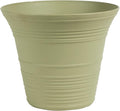 The HC Companies Sedona Round Self-Watering Pot - Lightweight Self Care Planter - Plastic Planter for Herbs & More - Durable Plant Pots for Indoor Plants & Outdoor Plants (12" Seafoam, Pack of 1)