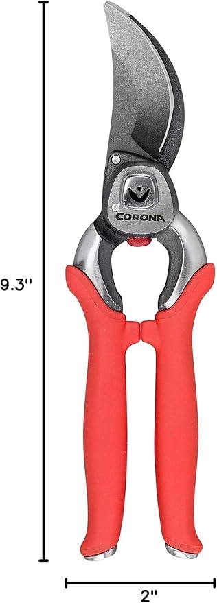 Corona BP 7200 Forged Pro Cut Bypass Hand Pruner, 1-Inch, Red (Pack of 6)