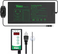 iPower Digital Heat Mat Thermostat Controller and 48" x 20.75" Carbon Film Seeding Warm Hydroponic Pad with Temperature Adjustable Knob