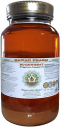 Hawaii Pharm Buckwheat Alcohol-Free Liquid Extract, Buckwheat (Fagopyrum Esculentum) Dried Sprouting Seed Glycerite Natural Herbal Supplement 32 oz Unfiltered