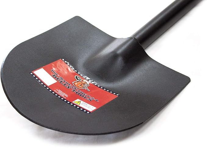 Bully Tools 12-Gauge Caprock Shovel – Heavy Duty All-Steel Construction Shovel with Long Handle, Closed-Back Design, Ideal for Digging, Breaking Rock, Clay, Roots & Dense Soil – 100% Made in The USA