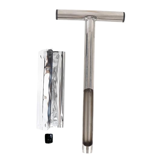 Stainless Steel Soil Sampler | 12in T - Handle Probe for Garden/Lawn/Farm | Portable Soil Test Kit with 2 Reusable Bags | Sturdy Soil Sample Tool