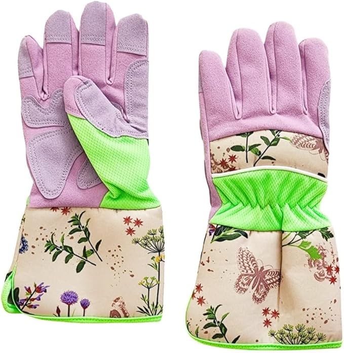 Two Lumps of Sugar Gardening Gloves - Short Length, Industrial Design Yard Gloves for Men and Women, Sizes S/M and L/XL
