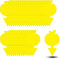36PCS Fruit Fly Sticky Traps Fungus Gnat Traps Insect Trap for Plants Kitchen Indoor Outdoor White Flies Mosquitos Fungus Gnats Flying Insects Houseplant Gifts (Apple Shape)