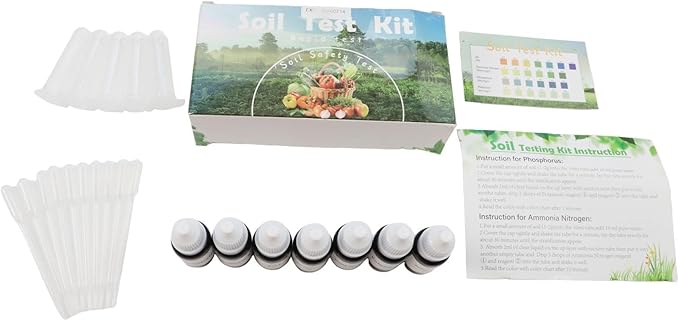 4 In 1 Soil Test Kit Measuring PH Ammonia Nitrogen Phosphorus Potassium For Detailed Soil Nutrient Analysis In Gardens And Farms
