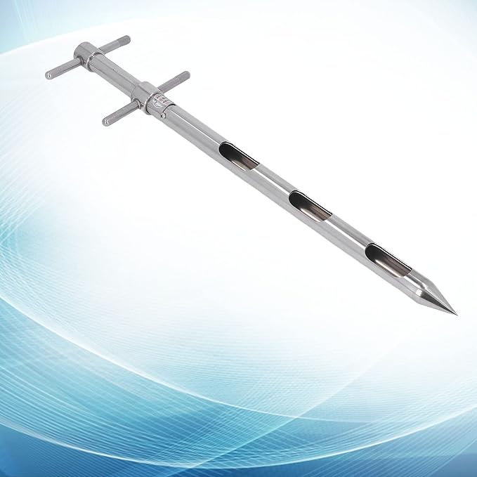 Soil Sampler Probe, Soil Probe Sampling Tool, 304 Stainless Steel Proof 0.54m for Powder, T Handle Soil Test Kits for Soil Sampling Plant Care Lawn Garden Farm