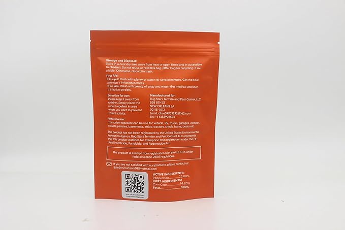 Rodent Repellent, Mouse Repellent Pouches, Mice Repellent Indoor, Mouse Deterrent Outdoor, Rat Repellent, Extra-Strength Rodent-Repelling Pouch, Peppermint to Keep Mice Away from Garage-10P