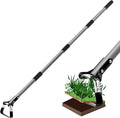 Walensee Action Hoe for Weeding Stirrup Hoe Tools for Garden with Adjustable 36-66 Inch Scuffle Loop Hoe Gardening Weeder Cultivator Durable Handle Weeding Rake with Cushioned Grip