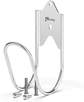JBscoop Stainless Steel Garden Hose Hanger, Heavy Duty Wall Mount Holder (1, 80 Foot)