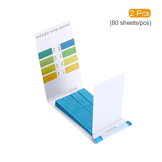 PATIKIL PH Test Strips 3.8-5.4, 2 Pack 160 Indicator Papers Litmus Tester for Water Food Soil Alkaline Acid Testing