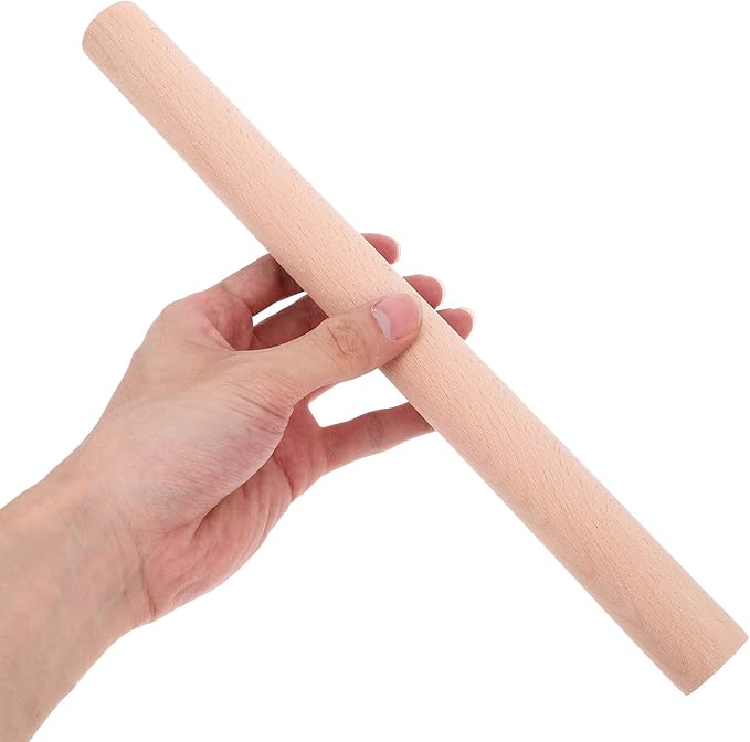 Lurrose Wooden Handle Replacement for Shovel and Ladle 11.81 Inch Ergonomic Multipurpose Scoop Handle for Gardening and Household Tools