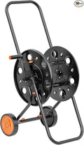 SPECILITE Garden Hose Reel Cart, Holds 75-150 Ft of Hose Storage Holder, Portable Metal Hose Caddy with Wheels, Outdoor Water Hose Reels for Car Washing and Garden Watering
