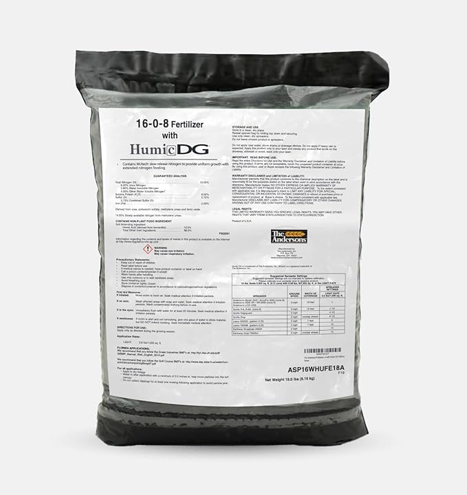 The Andersons Professional PGF 16-0-8 Fertilizer with Humic DG (18lb)