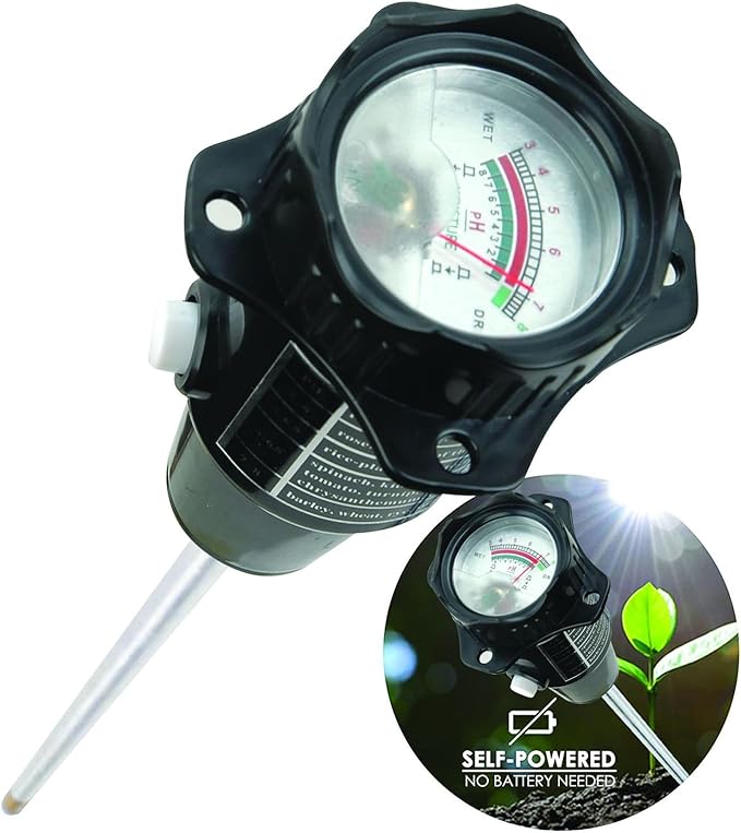 Long Probe Deep Soil Moisture Meter 2 In-1 Tester-Professional Test Hygrometer For Large Gardening Farming Soil Meter Digital For Indoor Gardening Outdoor Long Probe Tester