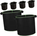 6pcs 4 Gallon Non-Woven Plant Growing Bags with Handles, Fabric Pots for Vegetable and Succulent Nursery, Indoor Outdoor Gardening Grow Bags