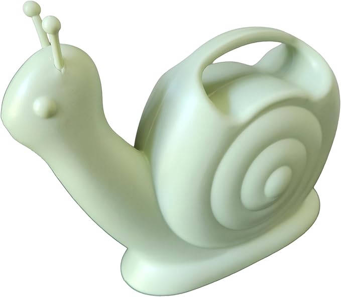 Union Products Snail Watering Can with Built-in Handle, 1.8L Capacity, Light Green - Ideal for Houseplants, Herbs, and Small Garden Beds