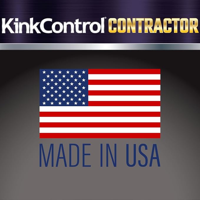 Kink Control Contractor Grade Hose with High Burst Strength, Spring Coil and Crush Resistant Couplings, Made in the USA 3/4 x 100 ft