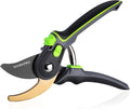 WORKPRO Bypass Pruning Shears, 9" Professional Garden Shears, Premium Steel Garden Clippers, Titanium Coated Garden Tool, Cuts Up to 3/4 Inch