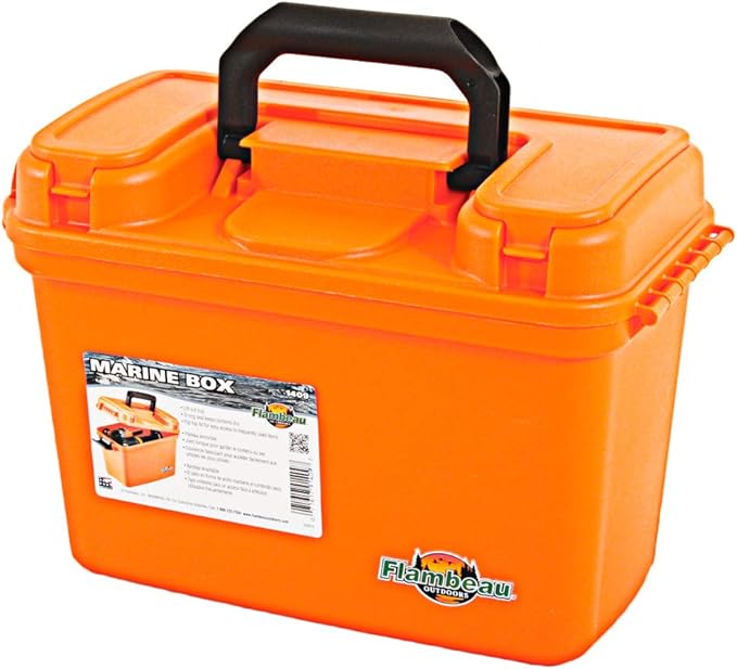 Flambeau Outdoors 1409 Marine Dry Box, 14", Orange
