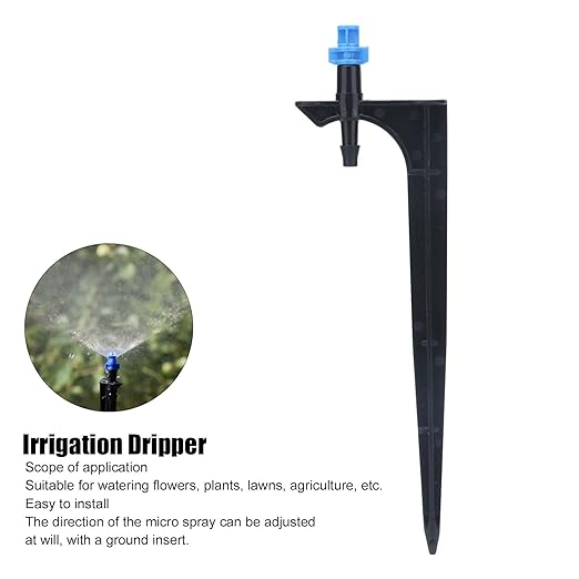 Drip Irrigation System, Irrigation System for Garden Greenhouse Micro Drip Irrigation Kit Automatic Irrigation System Courtyard Spray Plant Watering System with Adjustable Nozzle Emitter(20PCS)