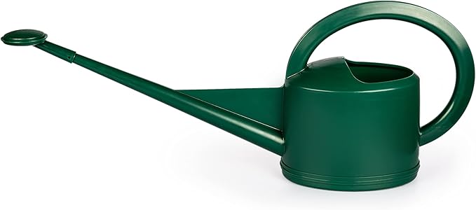 Consolidated Plastics Durable Swiss Watering Can with UV Protection, Ergonomic Handle for Indoor/Outdoor Gardening, Made in Switzerland (5 Liter, Green)