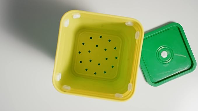 Worm Bucket Indoor Composting Starter Kit – Compact Worm Farm for Classrooms, Homeschool, and Apartments – STEM Project - Make Organic Worm Castings & Worm Tea