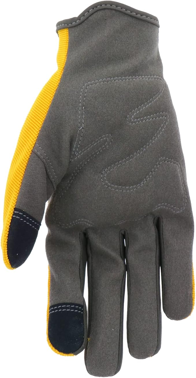 Women's Synthetic Leather Palm Garden Gloves, Touchscreen Capable, Abrasion Resistant, Hook and Loop Closure