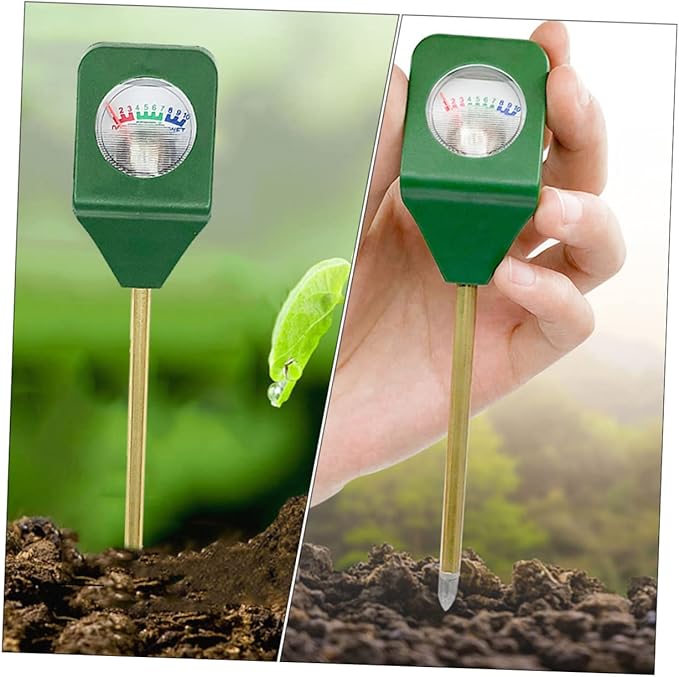 Mikikit 2pcs Mini Soil Moisture Practical Humidity Tester for Gardening Soil Ph and Light Testing No Battery Required Lightweight Single Probe Design for Accurate Readings