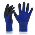 DEX FIT Nitrile Work Gloves FN330, 3D-Comfort Stretchy Fit, Firm Grip, Thin & Lightweight, Touch-Screen Compatible, Durable, Breathable & Cool, Machine Washable; Blue L (9)