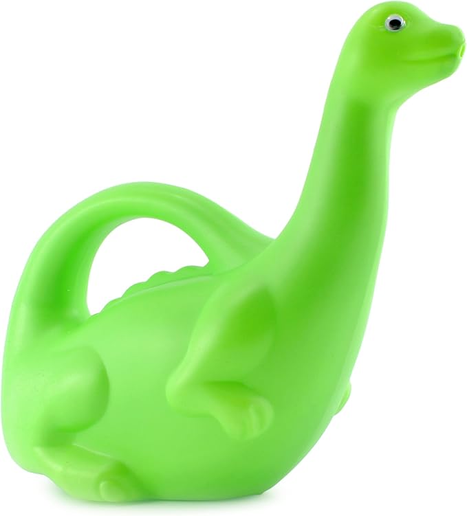 Cornucopia Brands Green Dinosaur Watering Can; Novelty Plastic Waterer Toddler-Friendly & Kid-Loved