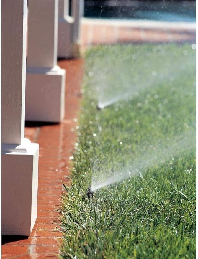 Rain Bird 1802AP4PRS Pressure Regulating (PRS) Professional Pop-Up Sprinkler, Adjustable 0-360° Pattern, 3' - 4' Spray Distance, 2" Pop-up Height