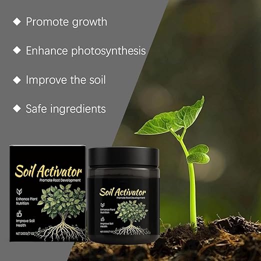 Soil Activator Black Water, Soil Pro Activator for Plants, Concentrated Soil Revitalizer for Lawn, Garden, Vegetables & Indoor Outdoor Plants (2 PC)