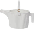 Hachiman Large Watering Can - 5 L Plant Watering Can with Widened Spout for Indoor and Outdoor Plants - Hands-Free Filling - 15" × 7.2" - White