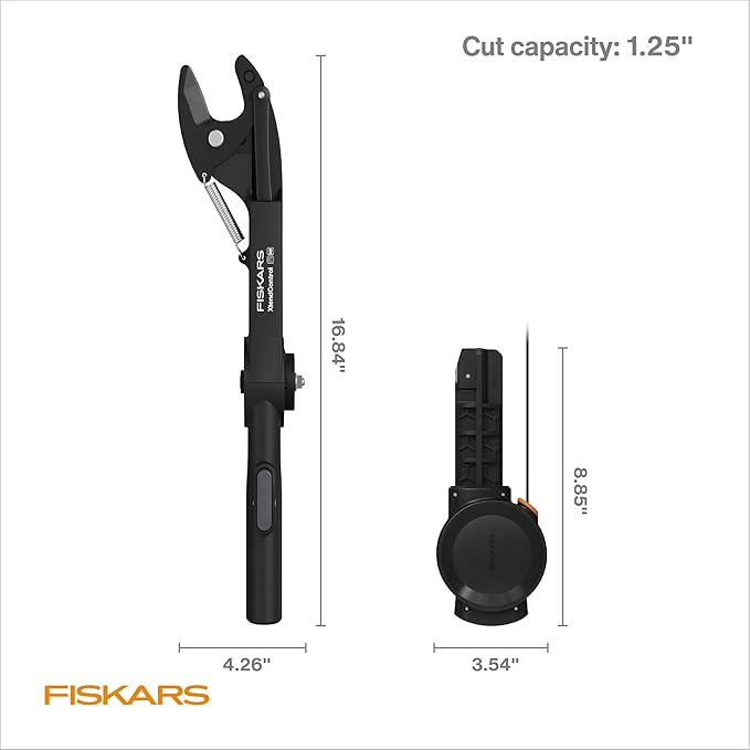 Fiskars XtendControl Pruning Head and Cord Reel with Linear Double-Pulley System, Quick-Adjust Pull-Cord Handle, Compatible with XtendControl Extension Poles (Pole Not Included)