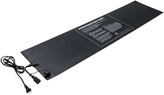 Hydrofarm 19007 Hydroponic 12 x 48" 60 Watt Seed Start Seedling Propagation Heat Mat with 6 Foot Power Cord, (4 Pack)