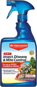 BioAdvanced 3-In-1 Insect, Disease and Mite Control, Fungicide, Ready-to-Use, 24 oz